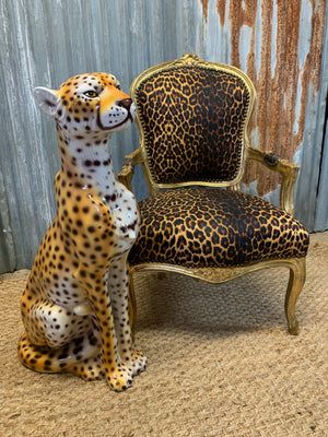 A very large mid 20th century cheetah statue
