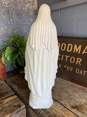 A large bonded marble statue of The Madonna- 83cm