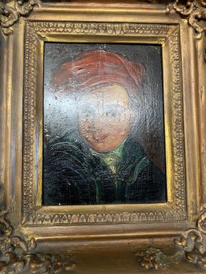 A 19th Century original portrait of a man in a turban