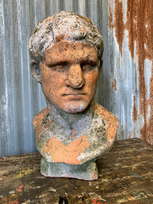 A clay or terracotta bust of Marcus Vipsanius Agrippa