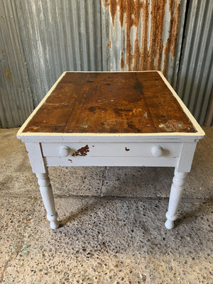 A large scrub top table