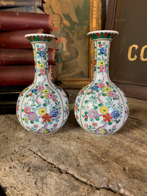 A pair of Japanese porcelain vases