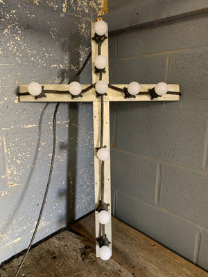 An illuminated crucifix ~ 92cm