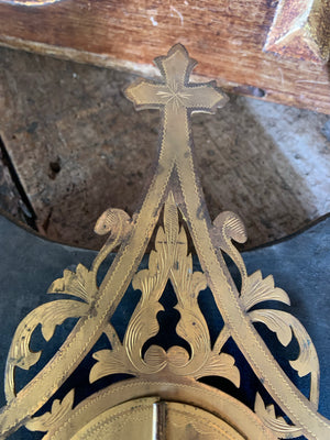 A religious gilt metal frame