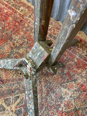 A floor standing wooden artist's easel by Winsor & Newton