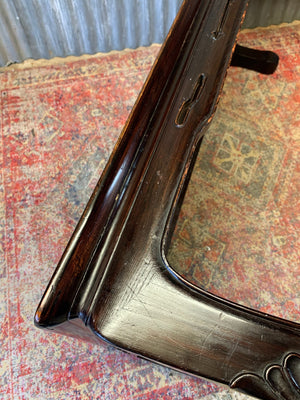 A very large Japanese Zataku rosewood low table