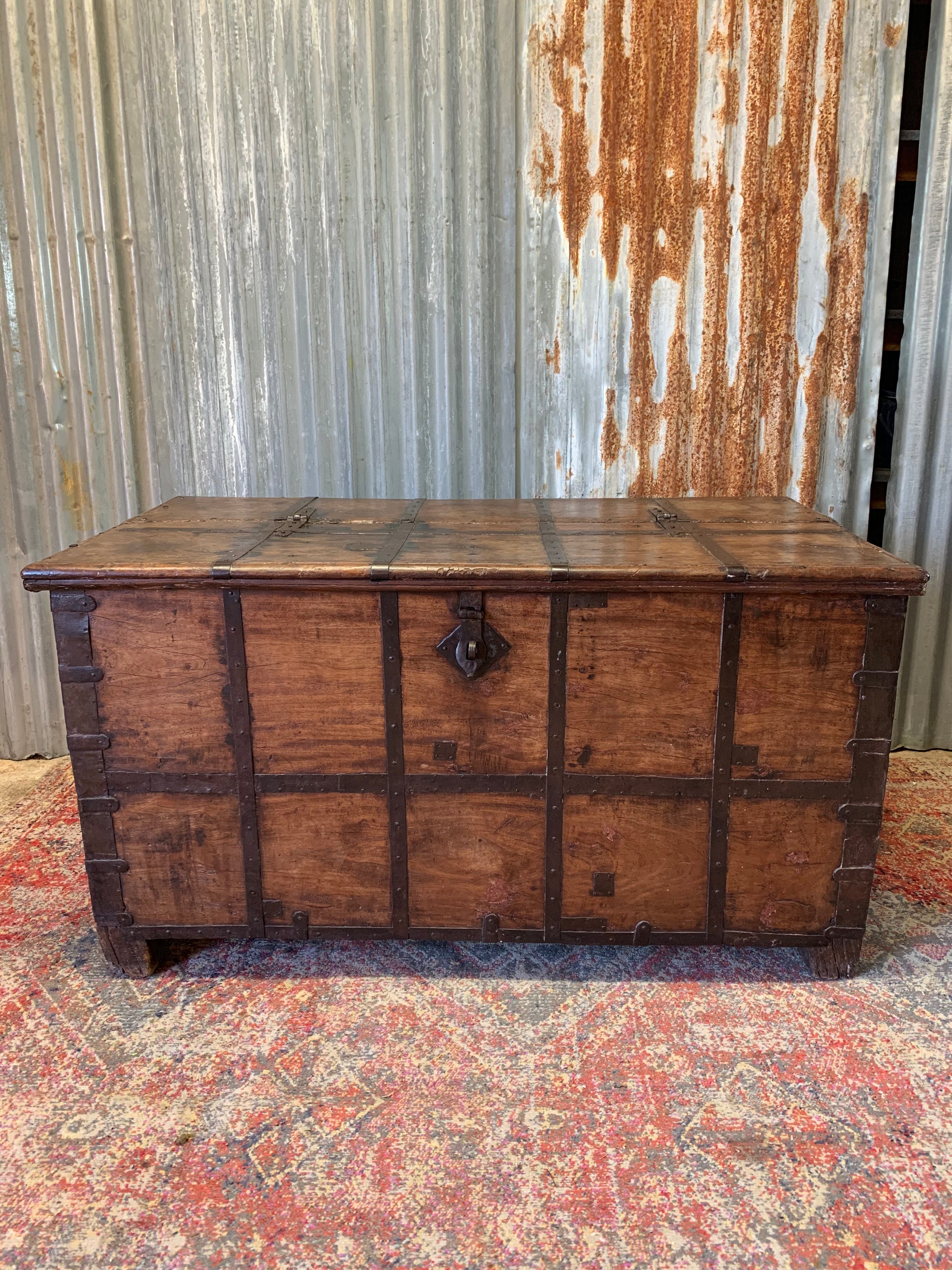 Antique wooden online chest