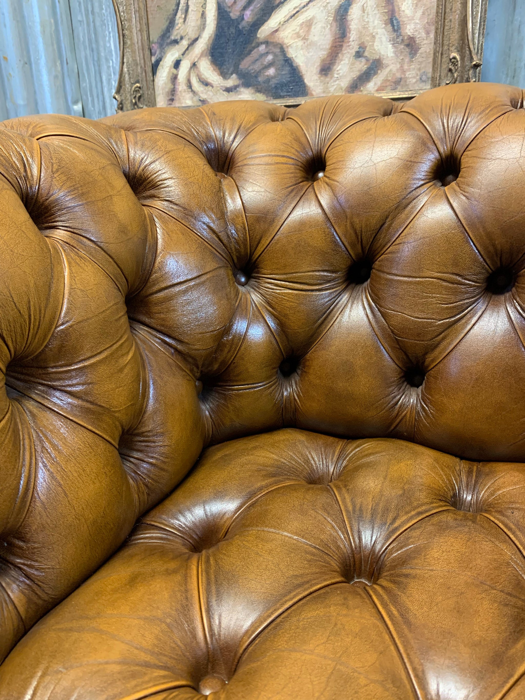 Chesterfield deals chair brown