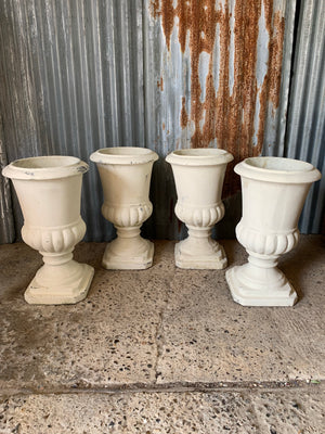 A pair of large Campana cast stone urns