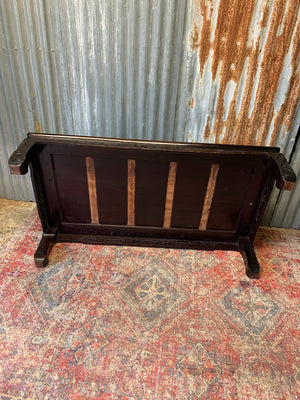 A very large Japanese Zataku rosewood low table