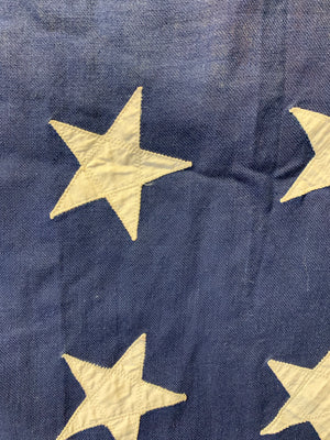 A very large stitched 48 star US flag 228cm