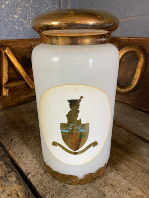A large Royal Pharmaceutical Society apothecary jar - Colocynth