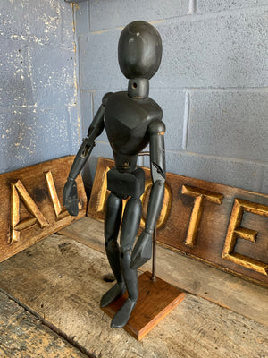 A large wooden artist's lay figure ~ 72cm