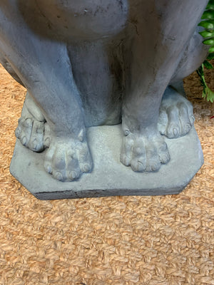 A pair of Great Dane dog statues - 78cm