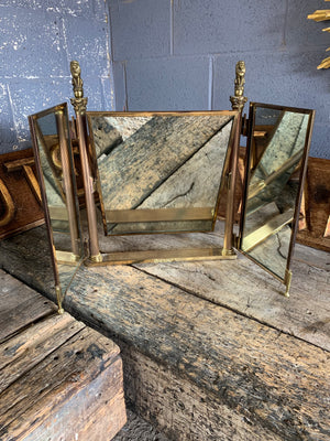 A triple pane dressing table mirror by Peerage