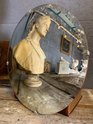 A large Art Deco convex mirror