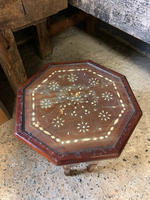 An octagonal Syrian inlaid table