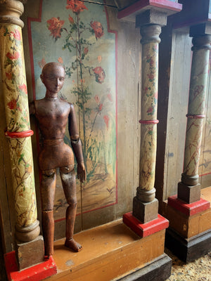 A very large 19th Century wooden artist's lay figure 23"/59cm