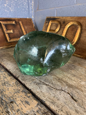 A very large piece of sculptural slag glass