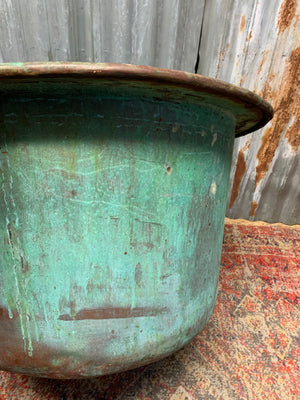 A 19th Century copper cheese vat