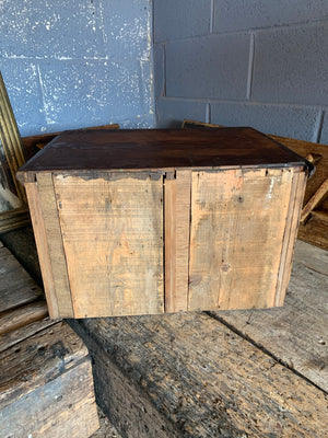 A bank of wooden ‘Lion and Wreath Trademark’ haberdashery draws