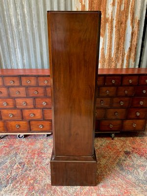 A museum style mahogany display stand