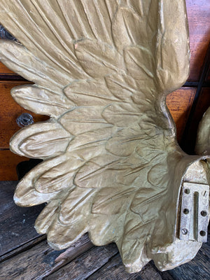 A pair of papier-mâché wings