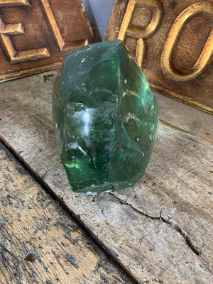 A very large piece of sculptural slag glass