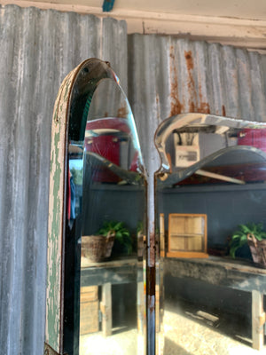 A spectacular Art Nouveau dress mirror