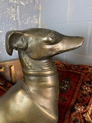 An Art Deco bronze whippet