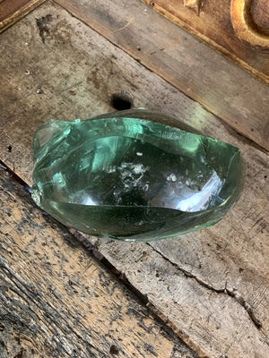 A very large piece of sculptural slag glass