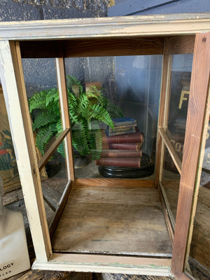 A Victorian glass table top display cabinet