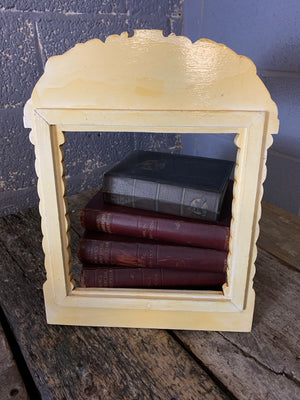 A hand-painted fairground style frame with tiger motif