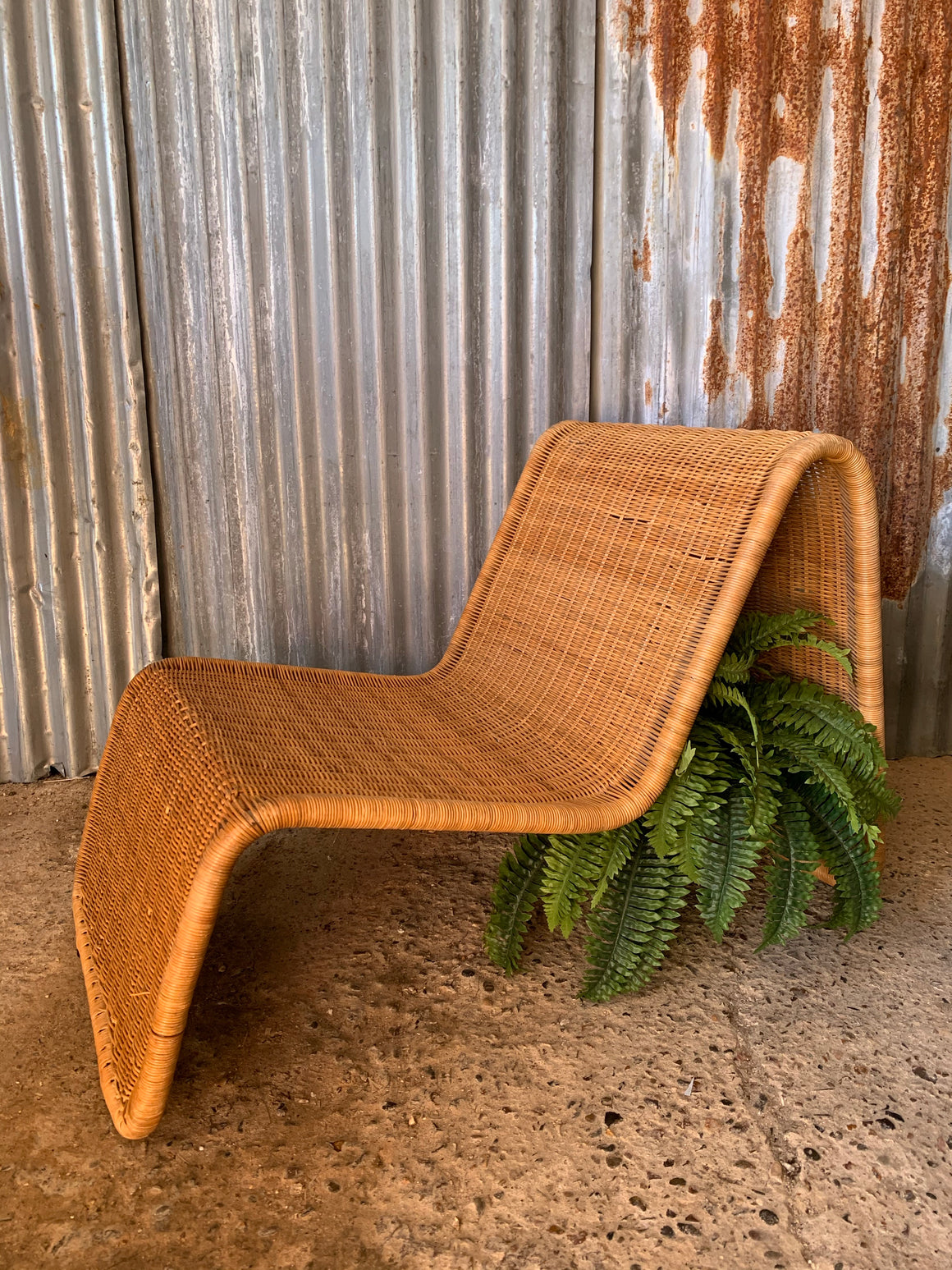 A Tito Agnoli P3 rattan chair