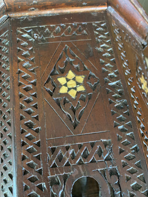 A small Moorish octagonal table