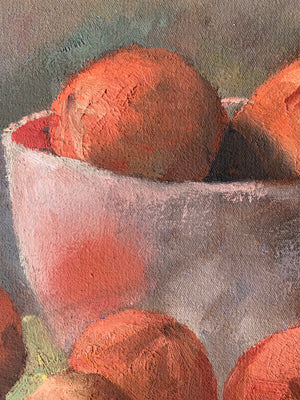 A post-impressionist still life oil on canvas - oranges