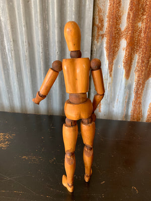 A very large wooden artist's lay figure 40cm/16"