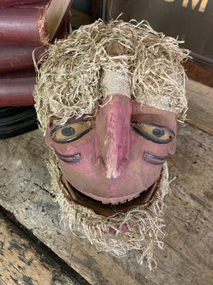 A wooden Makonde helmet mask ~E