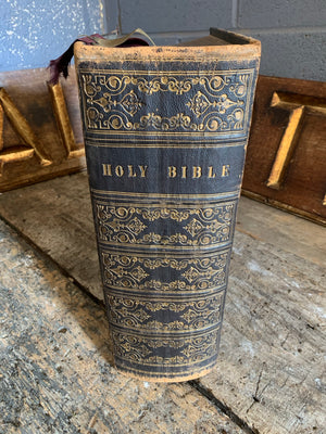 A very large 19th Century illustrated bible