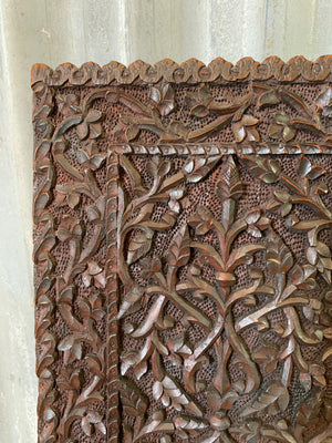 An Anglo-Indian carved canterbury