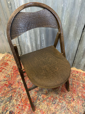 A pair of Bauhaus bentwood crocodile chairs by Thonet ~ dark