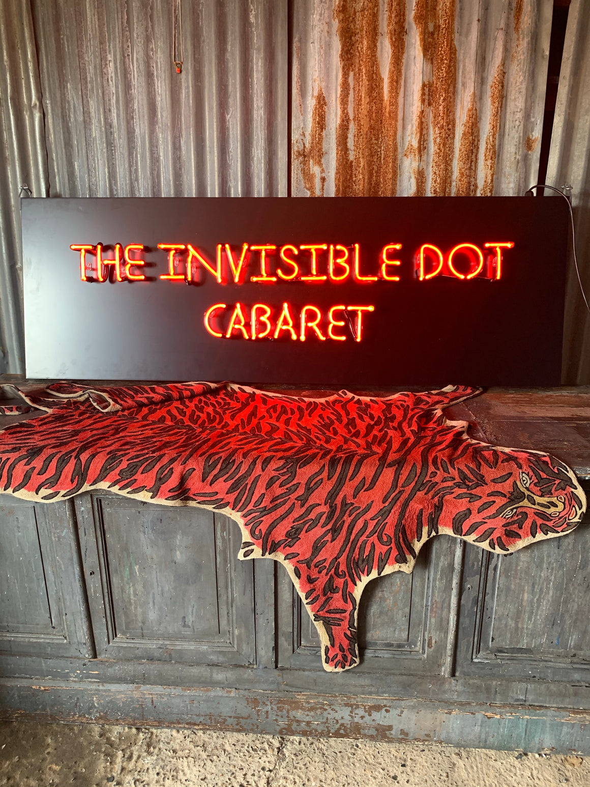 A red neon cabaret advertising sign - 170cm