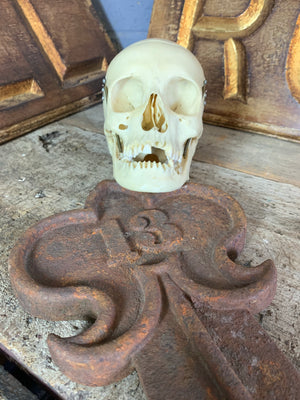A cast iron grave marker - #13