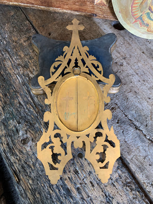 A religious gilt metal frame