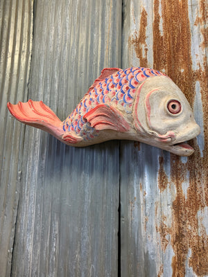 A large hand painted fish
