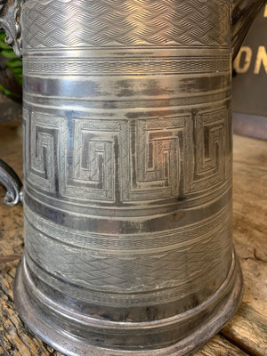 A late 19th Century pitcher table lamp conversion