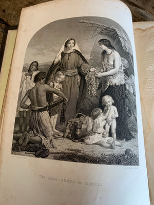 A very large 19th Century illustrated bible