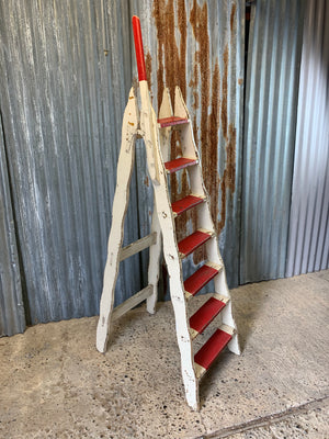 A rare set of vintage circus ladders
