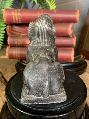 A 19th century lead Sphinx statue