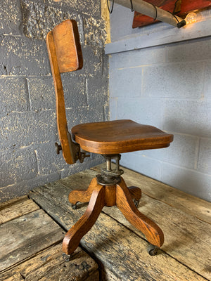 A banker's desk chair by the Sikes Company, USA